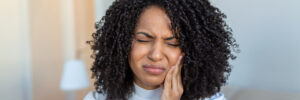 Woman with onset toothache